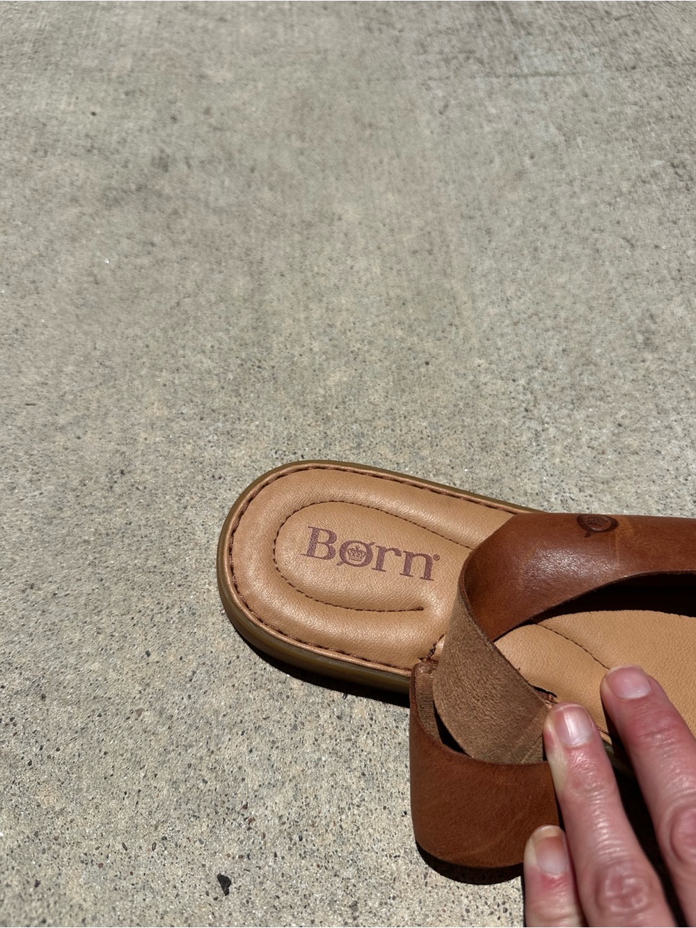 Born Inlet Slingback Sandals Women 10 M  Brown Leather Boho Comfort Flat B19 - Picture 12 of 12